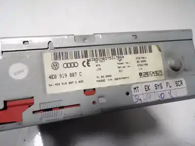 Second-hand car spare part gps navigation system for audi a8 d3 (4e2, 4e8) 4.0 tdi quattro oem iam references 4e0910888px  4e0919887c