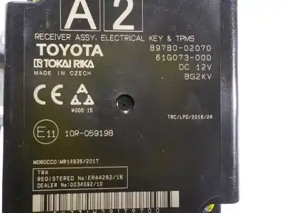 Second-hand car spare part electronic module for toyota corolla (e21) sedan 1.8 16v hybrid oem iam references   897b002070