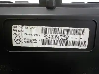 Second-hand car spare part dashboard for renault kangoo 1.5 dci diesel fap oem iam references  ns31287193z p248104325r