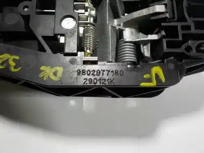 Автозапчастина б/у завнішня ручка задня права для peugeot 208 (p2) 1.2 puretech посилання на oem iam 980297821t 290121k 98029t7180