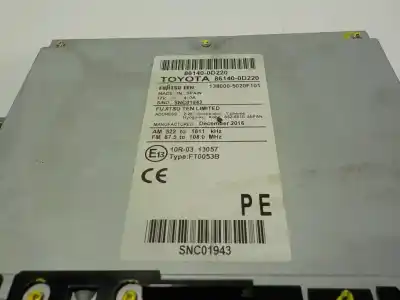 Автозапчасти б/у gps-навигационная система за toyota yaris hybrid active ссылки oem iam 861400d220 138000502f101 861400d220