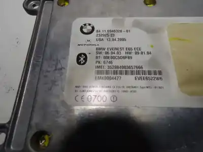 Peça sobressalente para automóvel em segunda mão módulo eletrônico por bmw serie 7 (e65/e66) 3.0 turbodiesel cat referências oem iam  352884003657666 694632801