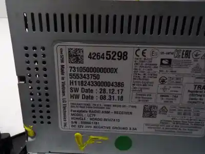 Peça sobressalente para automóvel em segunda mão sistema de áudio / rádio cd por opel corsa d (s07) 1.4 (l08 l68) referências oem iam 42518020  42645298