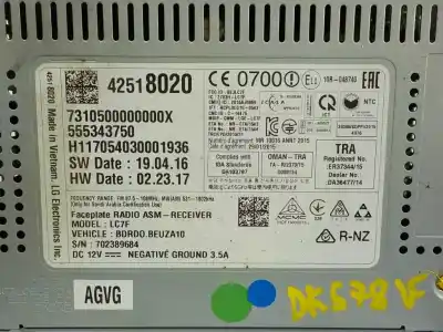 Second-hand car spare part multifunction display for opel corsa d (s07) 1.4 (l08 l68) oem iam references 42518020  42518020