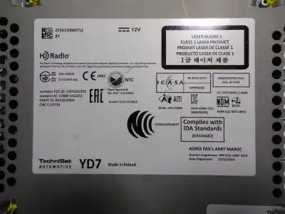 Second-hand car spare part audio system / radio cd for volkswagen tiguan (5n2) 2.0 tdi oem iam references 5k7035200d  5k7035200d