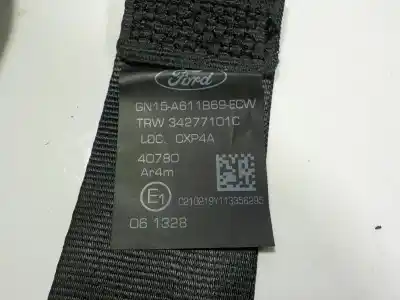 Автозапчастина б/у задній лівий ремін безпеки для ford ecosport (cr6) 1.0 ecoboost cat посилання на oem iam 2225693 34277101c gn15a611b69ecw