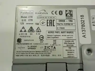 Автозапчастина б/у аудіо система / радіо cd для ford ecosport (cr6) 1.0 ecoboost cat посилання на oem iam 2638092 hx7t18d804gl hx7t18d804gl