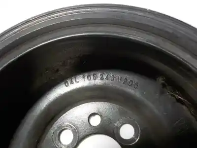 Автозапчастина б/у шків колінчастого вала для skoda rapid (nh3, nk3, nk6) 1.6 tdi посилання на oem iam 03g105243  04l105243v200