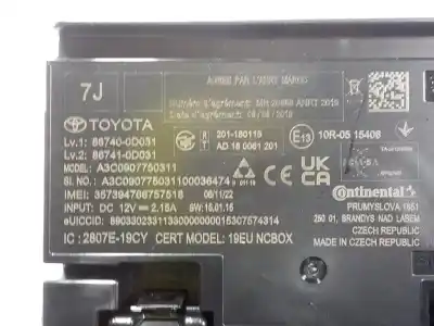 Автозапчастина б/у електронний модуль для toyota yaris cross 1.5 vvti 16 v 55 kw посилання на oem iam 867400d031 867410d031 867400d031