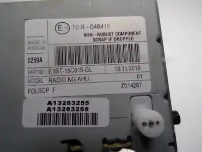Автозапчастина б/у аудіо система / радіо cd для ford fiesta (ccn) 1.0 ecoboost cat посилання на oem iam 2342466  a13263255