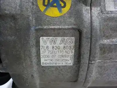Second-hand car spare part air conditioning compressor for volkswagen touareg (7la, 7l6, 7l7) 3.0 v6 tdi oem iam references 7l6820803t  7l6820803j