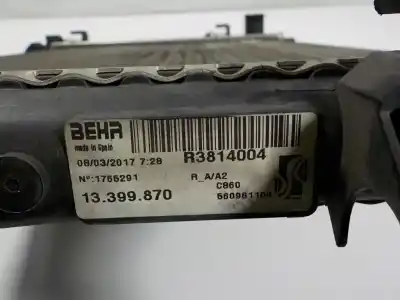 Автозапчастина б/у водяний радіатор для opel corsa d (s07) 1.4 (l08 l68) посилання на oem iam 13399870  560961104
