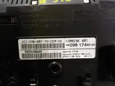 Peça sobressalente para automóvel em segunda mão quadrante por ds 5 1.6 blue-hdi fap referências oem iam 9809756380 ns35256928 9809817480
