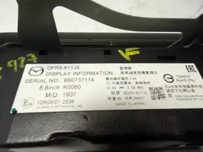 Автозапчасти б/у многофункциональный дисплей за mazda cx-30 1.8 diesel ссылки oem iam   dfr5611j0
