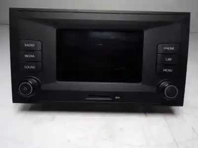 Second-hand car spare part audio system / radio cd for seat leon (5f1) 1.6 tdi oem iam references 5f0035888d