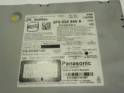 Автозапчасти б/у аудиосистема / радио cd за seat leon (5f1) style ссылки oem iam 5f0035846a  5f0035846a