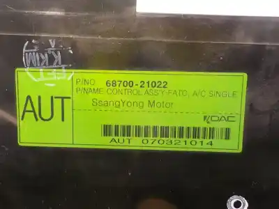 Автозапчасти б/у климат-контроль за ssangyong rodius 2.7 turbodiesel cat ссылки oem iam 6870021022  6870021022