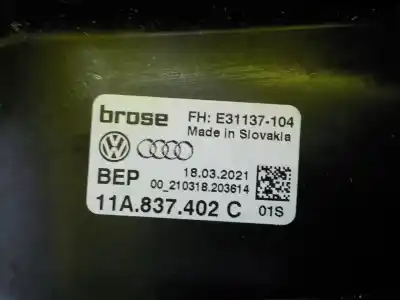 Автозапчастина б/у регулятор переднього правого скла для audi q4 e-tron aq4e f4bac3 посилання на oem iam 11a837462c 00210318203614 11a837402c