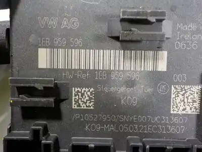 Автозапчастина б/у модуль комфорт для audi q4 e-tron aq4e f4bac3 посилання на oem iam 1eb959596 p10527950 1eb959596