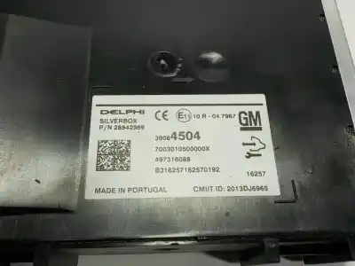 Автозапчастина б/у аудіо система / радіо cd для opel astra k (b16) 1.6 cdti (68) посилання на oem iam 39084504  39084504