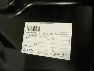 Автозапчасти б/у регулятор стекла заднего левого за mercedes-benz clase r (w251) 3.0 cdi cat ссылки oem iam a2517303279  a1697302135