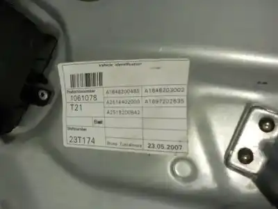 Автозапчасти б/у регулятор стекла переднего правого за mercedes-benz clase r (w251) 3.0 cdi cat ссылки oem iam a2517201679  a1648200485
