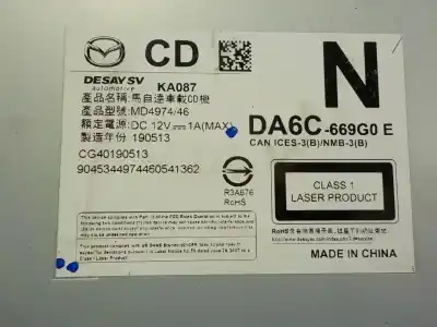 Автозапчастина б/у аудіо система / радіо cd для mazda cx-3 2.0 16v cat посилання на oem iam   da6c669g0e
