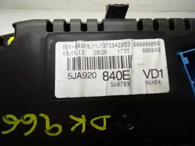 Автозапчасти б/у приборная доска за skoda rapid spaceback (nh1) 1.6 tdi ссылки oem iam 5ja920840e  5ja920840e