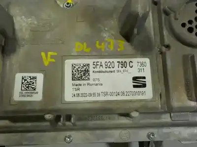 Автозапчастина б/у панель інструментів для seat leon sportstourer (kl8) 1.5 16v tsi act посилання на oem iam 5fa920790c  5fa920790c