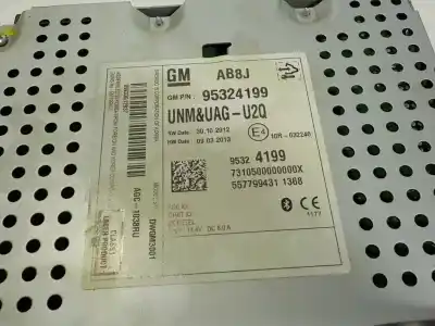 Second-hand car spare part audio system / radio cd for opel mokka 1.7 16v cdti oem iam references 95369365  95324199