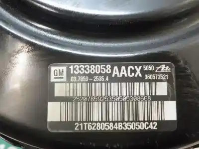 Автозапчастина б/у гальмівний серво для opel astra j lim. selective посилання на oem iam 13286439  13338058