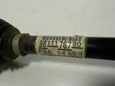 Автозапчастина б/у правий привід для peugeot 508 ii (fb_, fh_, f3_) 1.5 bluehdi 130 (fbyhzj fbyhzr) посилання на oem iam 9811176780  9811176780