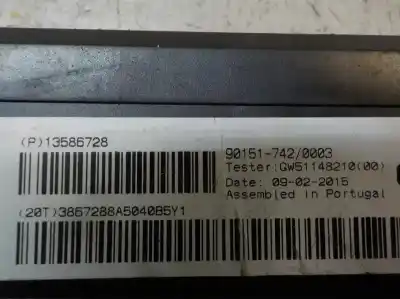 Автозапчастина б/у електронний модуль для opel astra j lim. selective посилання на oem iam 13586728  13586728