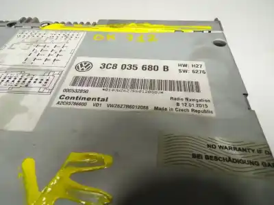 Second-hand car spare part gps navigation system for volkswagen cc (358) (11.2011->) 2.0 basis bmt [2.0 ltr. - 103 kw tdi] oem iam references 3c8035680b  3c8035680b