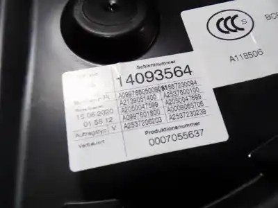 Автозапчастина б/у регулятор переднього правого скла для mercedes-benz clase glc (w253) 2.0 cgi cat посилання на oem iam a2537206403  a099766050090