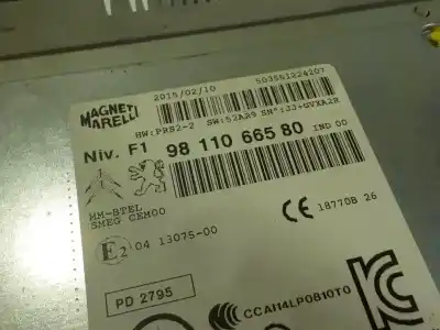 Автозапчастина б/у аудіо система / радіо cd для peugeot 208 ii (ub_, up_, uw_, uj_) 1.6 hdi 90 (ub9hpa) посилання на oem iam 1613466680  9811066580