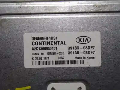 Second-hand car spare part ecu engine control for kia niro drive plug-in hybrid oem iam references 391a503df7  a2c1366930101