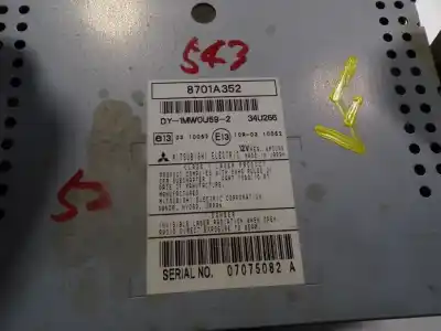 Автозапчастина б/у аудіо система / радіо cd для mitsubishi asx (ga0w) 1.6 cat посилання на oem iam 8701a352  8701a352