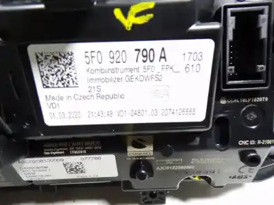 Second-hand car spare part dashboard for seat leon (5f1) style oem iam references 5f0920790a  5f0920790a