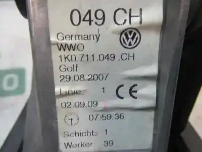 Автозапчастина б/у передач для volkswagen golf vi (5k1) 1.6 tdi посилання на oem iam 1k0711050a  1k0711049h