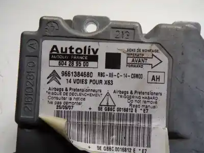 Автозапчастина б/у блок управління подушками безпеки для citroen c6 (td_) 2.7 hdi посилання на oem iam 6545fa  9661384680