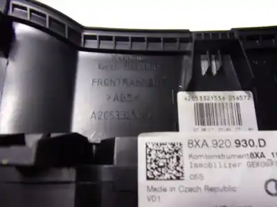 Автозапчасти б/у приборная доска за audi a1 (8xk) 1.0 tfsi ссылки oem iam 8xa920930d  8xa920930d