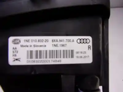 Автозапчасти б/у правая противотуманная фара за audi a1 (8xk) 1.0 tfsi ссылки oem iam 8xa941700a  8xa941700a