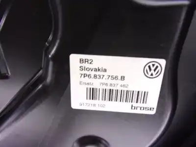 Second-hand car spare part passenger side right window regulator for volkswagen touareg (7p5) 3.0 v6 tdi dpf oem iam references 7p6837462b  7p6837756b