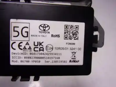 Автозапчастина б/у електронний модуль для toyota yaris cross 1.5 vvti 16 v 55 kw посилання на oem iam 86740yp010  86740yp010