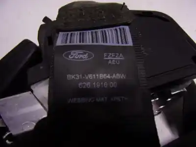 Автозапчастина б/у задній правий ремін безпеки для ford transit furgón (tts) 2.0 tdci cat посилання на oem iam 2041238  bk31v611b64abw