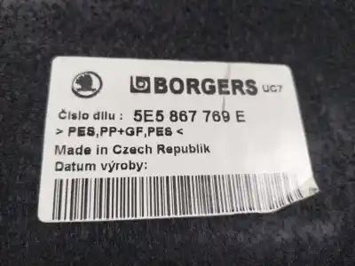 Автозапчастина б/у задній лоток для skoda octavia lim. (5e3) 2.0 tdi посилання на oem iam 5e5867769e6v0  