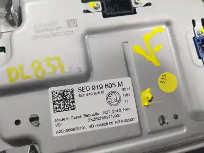 Автозапчасти б/у gps-навигационная система за skoda octavia lim. (5e3) 2.0 tdi ссылки oem iam 5e0919605mbio  5e0919605m