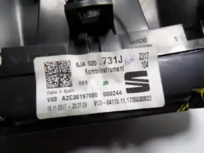 Second-hand car spare part dashboard for seat toledo iv (kg3) 1.6 tdi oem iam references 6ja920731j  6ja920731j
