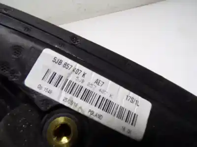 Автозапчастина б/у ліве дзеркало для seat toledo iv (kg3) 1.6 tdi посилання на oem iam 5jb857507e9b9 5ja857521c 5jb857407k
